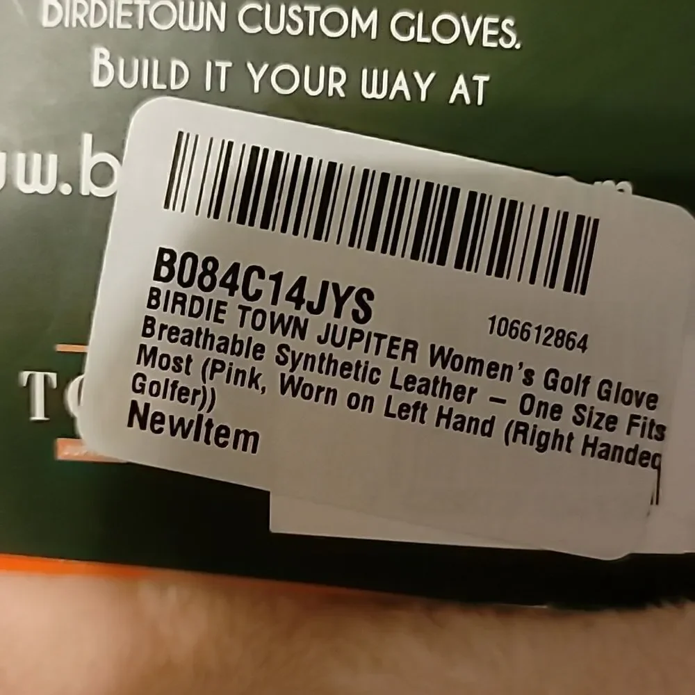 Birdie Town Jupiter Womans Golf Glove New